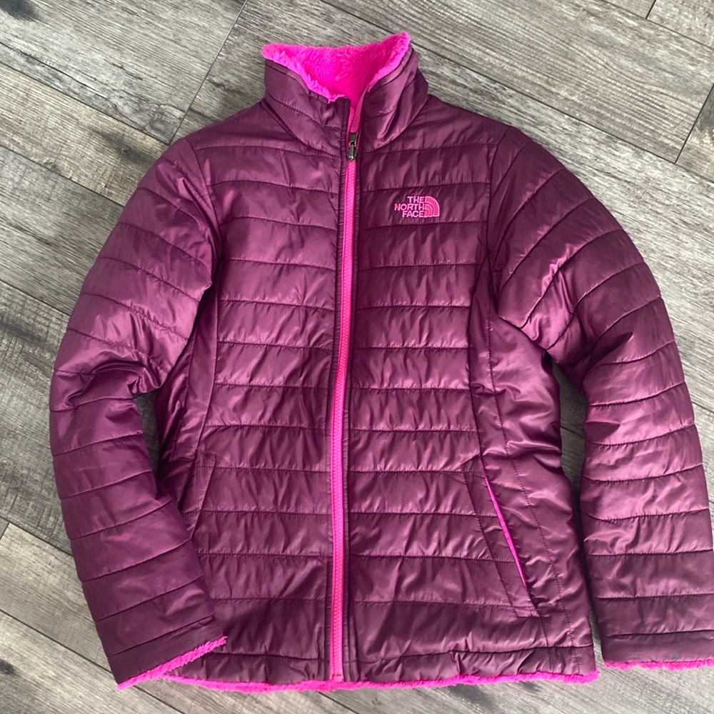 North face girls reversible coat 14/16